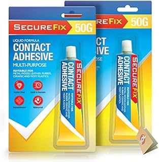 2pk Contact Adhesive Glue 50g | 100g Super Strong Glue For Everything | Shoe Glue Sole Repair, Leather Glue, Wood Glue, Metal Glue, Rubber Glue, Ceramic Glue, Vinyl Glue | Waterproof Shoe Sole Glue