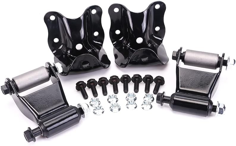 E0TZ-5776-A E0TZ5776A Rear Leaf Spring Shackle Bracket Pair & Repair Kit for Bronco Pickup F150 4WD