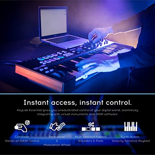 Image of Arturia KeyLab Essential 49 Universal Midi Keyboard Controller - Black