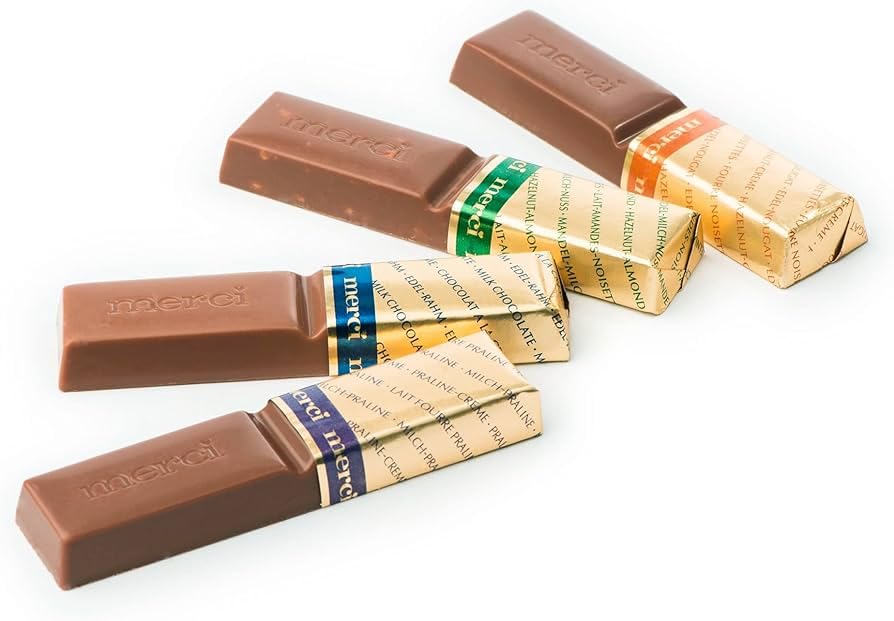 Image of Merci Crispy Selection Assorted Almond Chocolates Gift Box | Premium European Chocolate Variety | Festive Gift for Christmas, Birthdays & Celebrations - 200g (Imported)