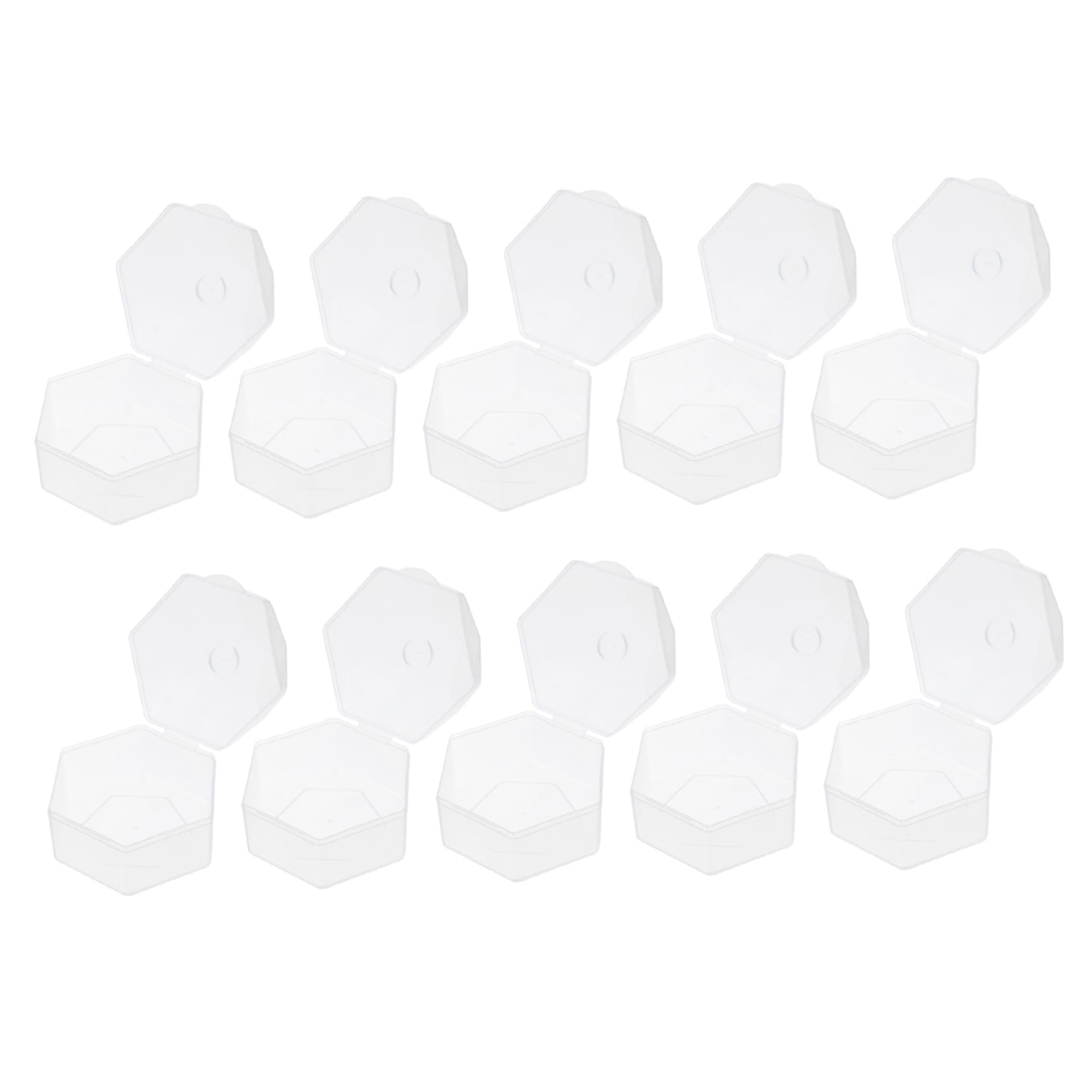 Kisangel Pacifier Storage Box 10pcs Practical for Mom Portable Easy to Clean Pp Material
