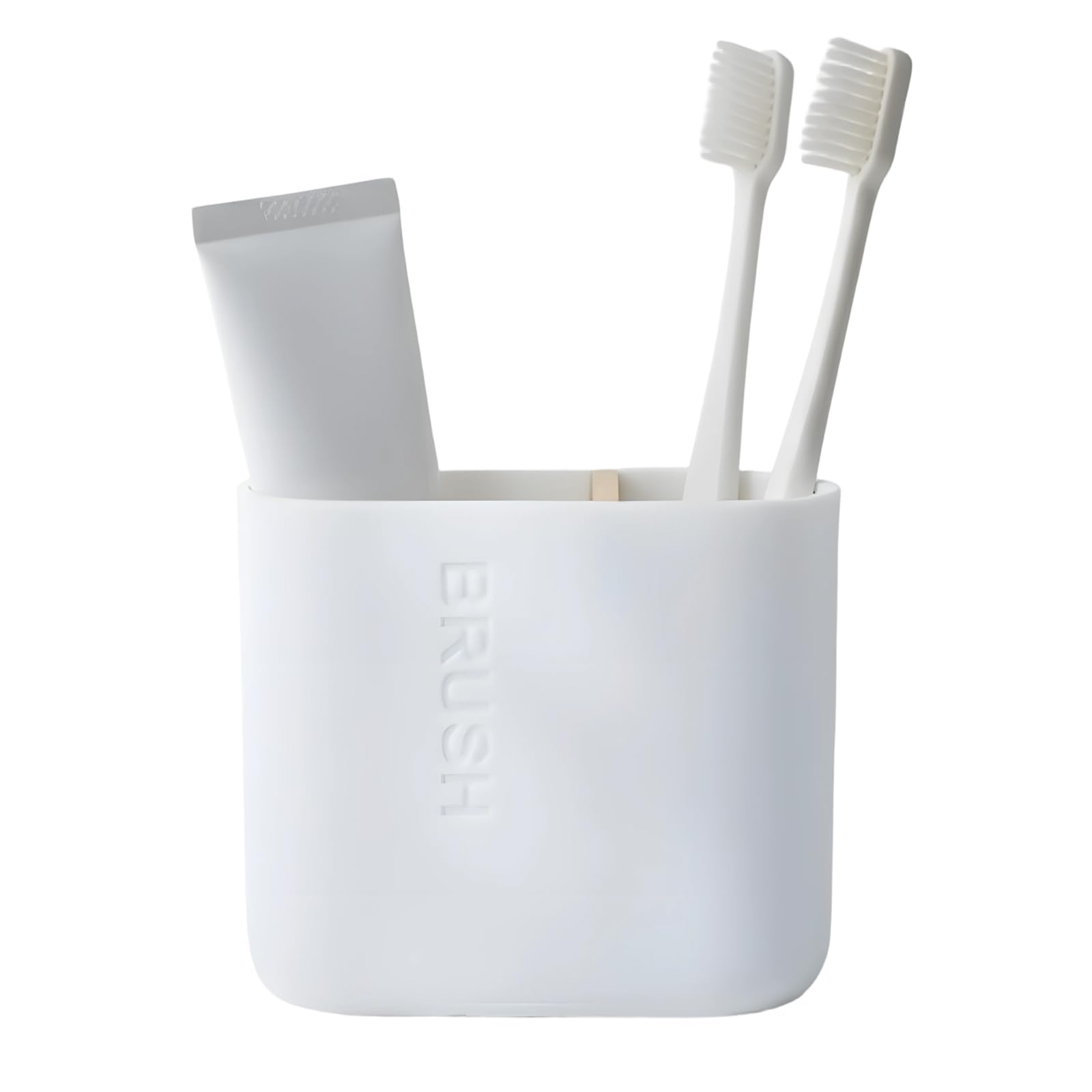 White, Medium Toothbrush Holder, Tooth Brush Holder with Multiple Slots, toothbrush holder, Bathroom Organizer Electric and Standard Toothbrushes, Suitable for Use in Different Scenarios