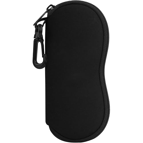 MoKo Sunglasses Soft Case Ultra Light Neoprene Zipper Eyeglass Case for Men Women