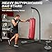 JUOIFIP Upgraded Punching Bag Stand, Heavy Duty Boxing Stand, Steel Sandbag Rack Boxing Bag Stand, Freestanding Durable Training Equipment for Home & Gym Fitness Stable Steel, Stand Only
