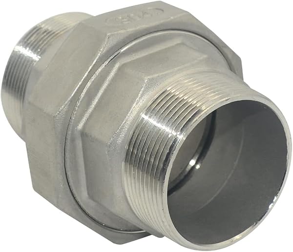 DAN SPEED NPT Male Cast Pipe Fittings Union,Stainless Steel 304 (2pcs 2 inch) by DAN SPEED - Used condition - Image 4