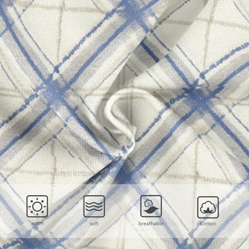 Elastic Waistband Girls' Panties Comfort Underwear for Toddler Geometric Plaid Pattern in Sizes 2T,3T, 4T, 5T, 6Y and 8Y3