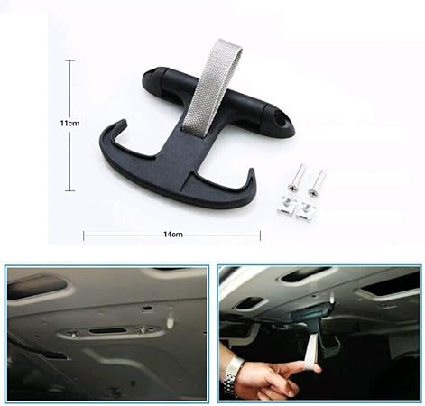 Amazon Juhon ポータブル カーオーガナイザーバッグフックトランク カーゴハンガーブラック 自動車ホルダー コイン カードホルダー 車 バイク