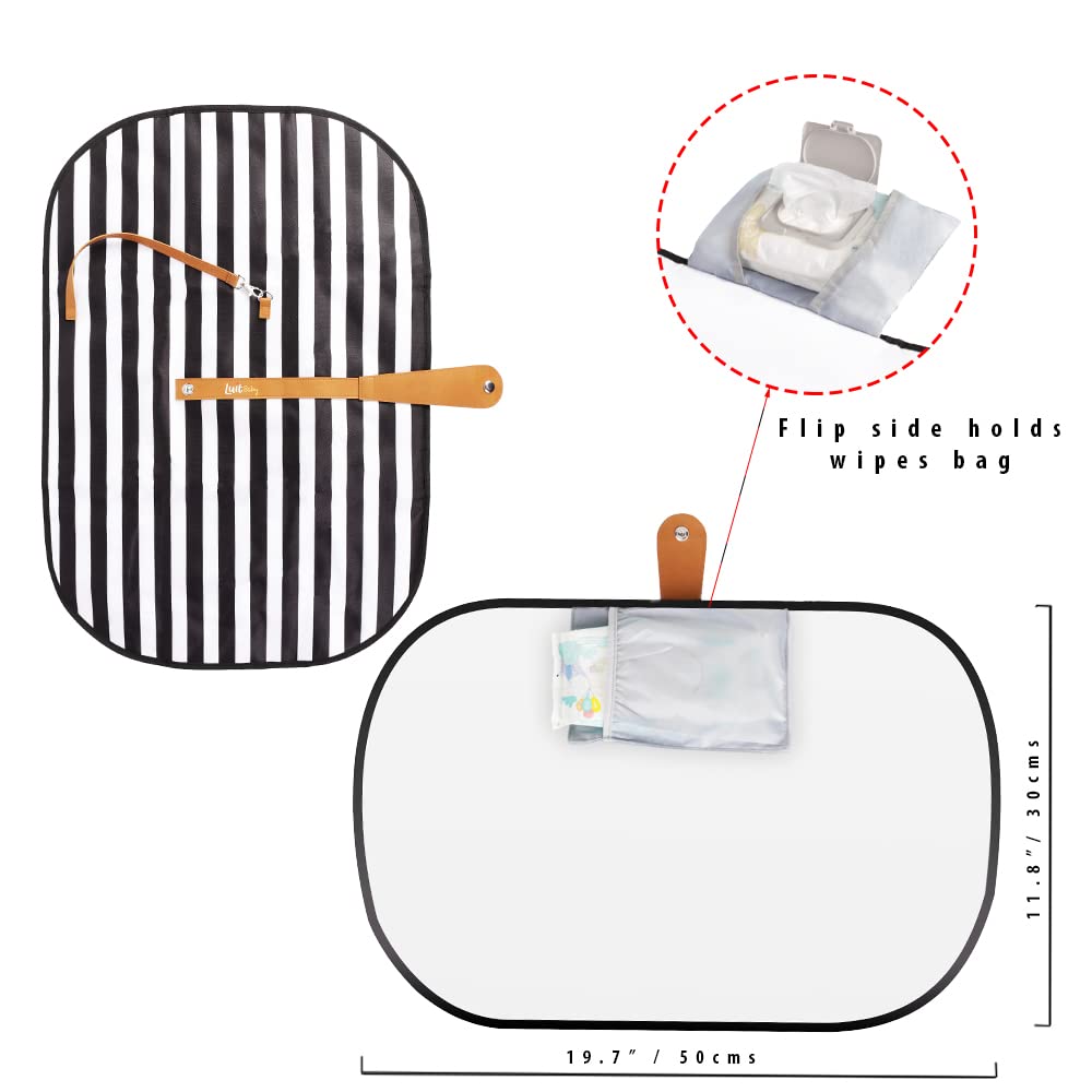 LuitBaby Baby Portable Changing Pad, Foldable Changing Pad, Diaper Change Mat Waterproof and Washable for Daily and Travel Baby Essentials : Baby