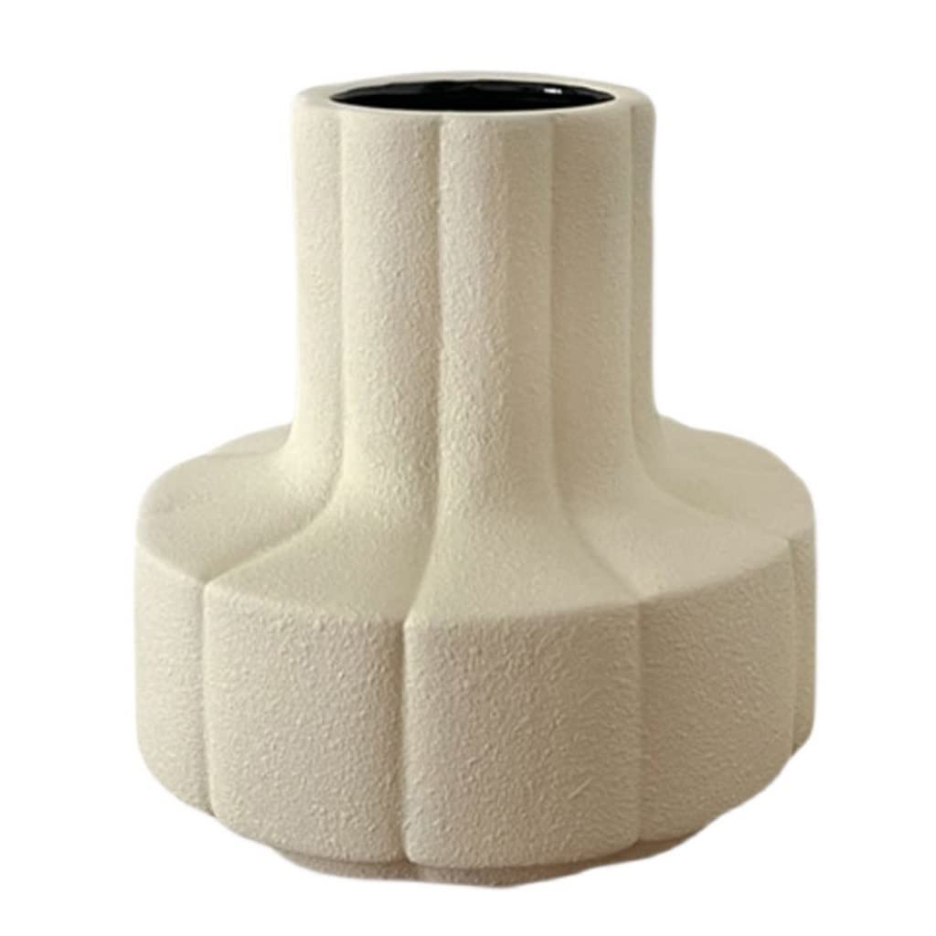 Ceramic vase， Nordic Beige Frosted(Onecolor)