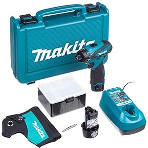 Makita DF030DWE Akku-Schrauber 10,8 V, 2 Akkus und Ladegerät