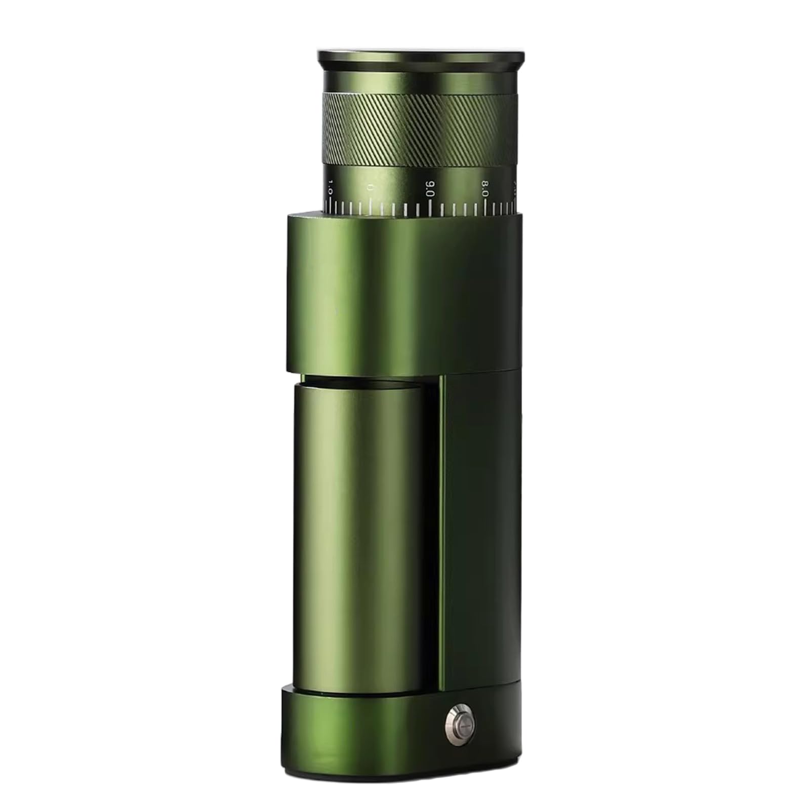 Boozxcv Green Electric Coffee Grinder, 6-Star Conical Burr Grinder With 0.01Mm Stepless Adjustment, Magnetic Bean Lid & Powder Container, For Espresso, Pour Over Brewing (Green)