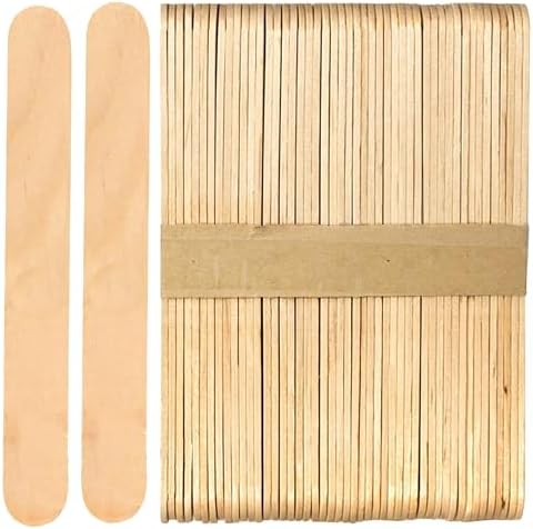 6″ Jumbo Wooden Craft Sticks 3/4″ Width- Package of 100ct