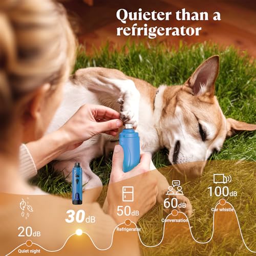 image for YABIFE Dog Nail Grinder, Dog Nail Trimmers and Clippers Kit, Super Qui