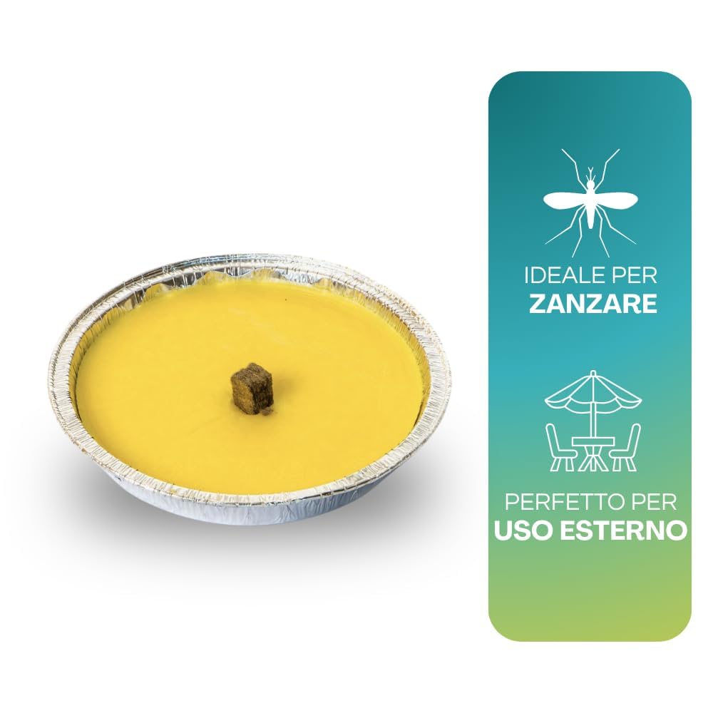 Virsus Candele citronella Giardino citronella Alluminio 14 cm Set da 36 Pezzi Giardinaggio antizanzare Feste ed Eventi