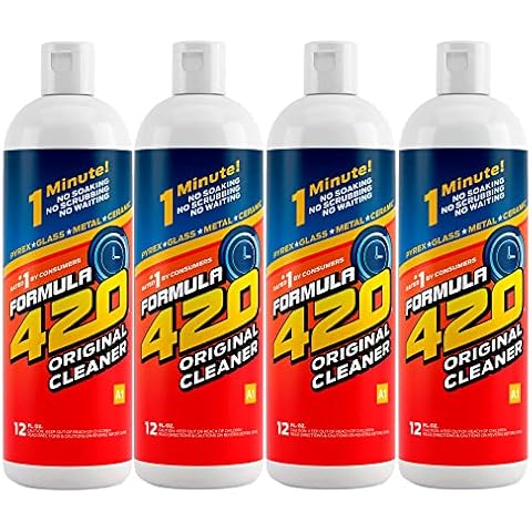 Formula 420 Glass Metal Ceramic Pipe Cleaner, 12 Fl Oz (Pack of 4) Cover