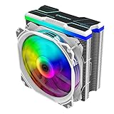 Alta capacidad de disipación Nfortec Centaurus X, disipador por aire para CPU con iluminación A-RGB y hasta 180W de TDP máxima, color negro