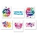 Inspirational Poster Motivational Wall Art - Creative Quotes for Home Office Watercolor Canvas Print Artwork Bedroom Decor 8x10 Inch Unframed Set of 6 Positive Words Sayings Painting Phrase Picture