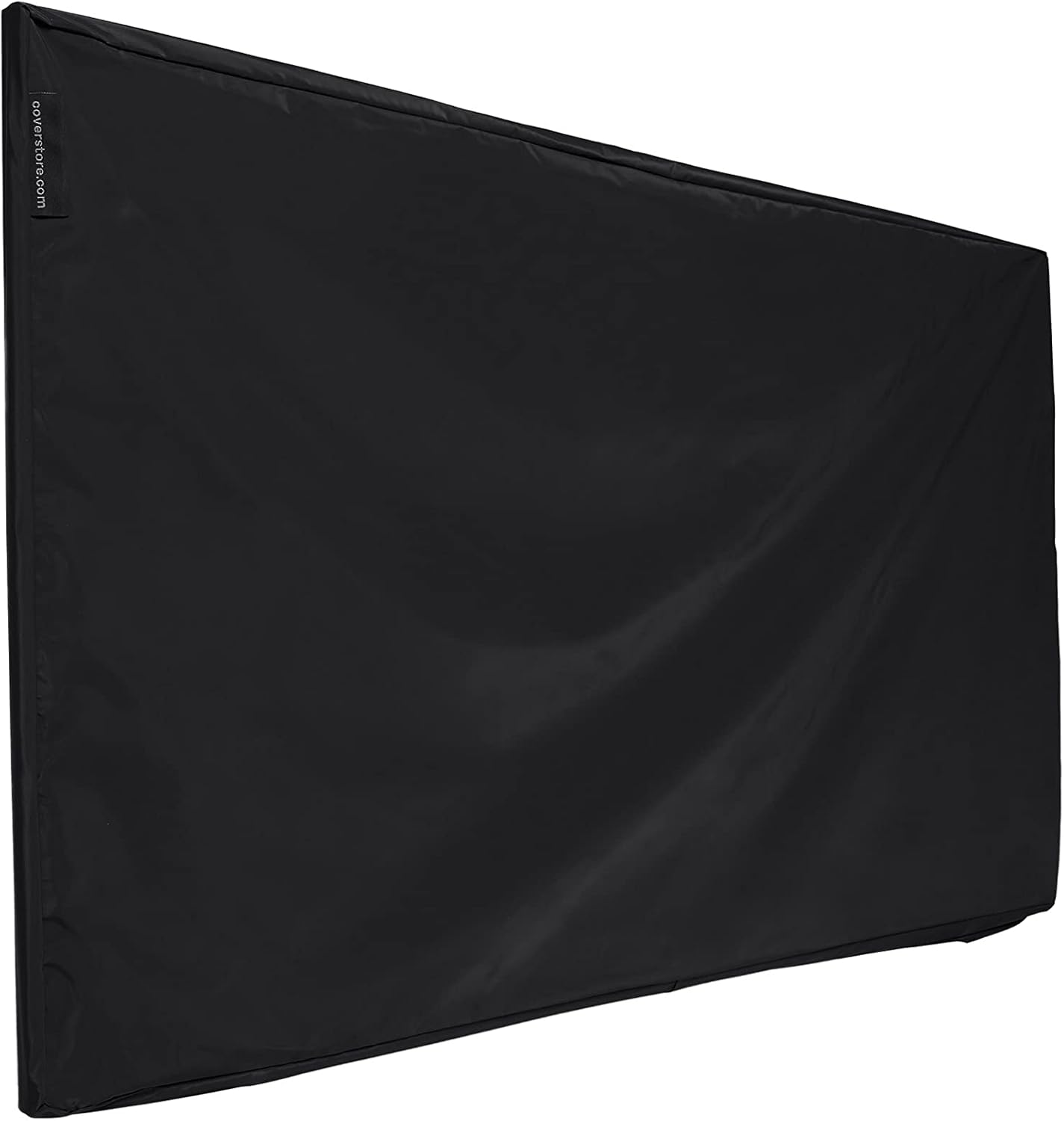 Covermates Outdoor TV Cover – Weatherproof & Water-Resistant Protection for Patio Televisions, 12-Gauge Vinyl, Locking Drawcord, All-Weather Outdoor TV Cover, 55-59 Inches, Black