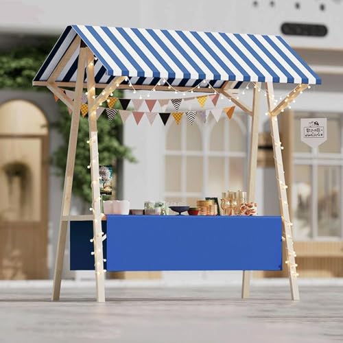 Espositore portatile: dotato di ruote integrate e un design leggero, rendendo questa bancarella facilmente mobile per una rapida installazione, smontaggio e trasferimento tra eventi come mercati di strada o mostre artigianali.