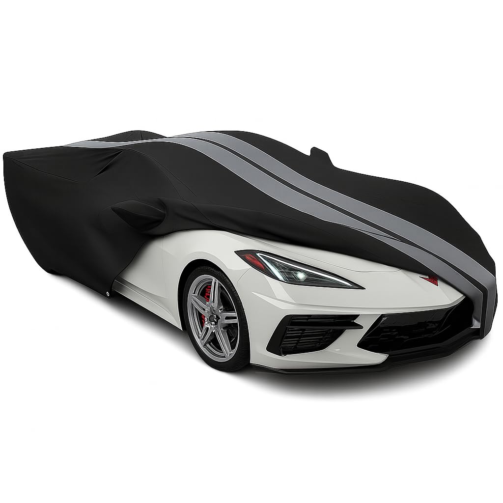 C8 Corvette Car Cover - Custom Fit Outdoor Indoor Ultraguard Plus Water Resistant 300 Denier UV Rain Protection