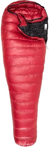 Western Mountaineering Apache MF - Saco de dormir de 15 grados, color arándano, 6 pies cremallera derecha