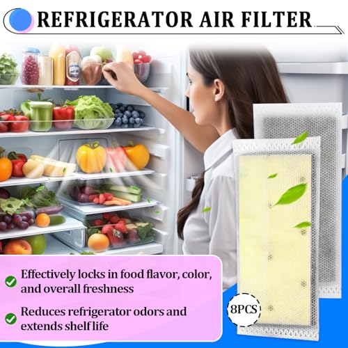 Image of 8 Pack Refrigerator Air Filter Compatible with Frigidaire PureAir PK-2