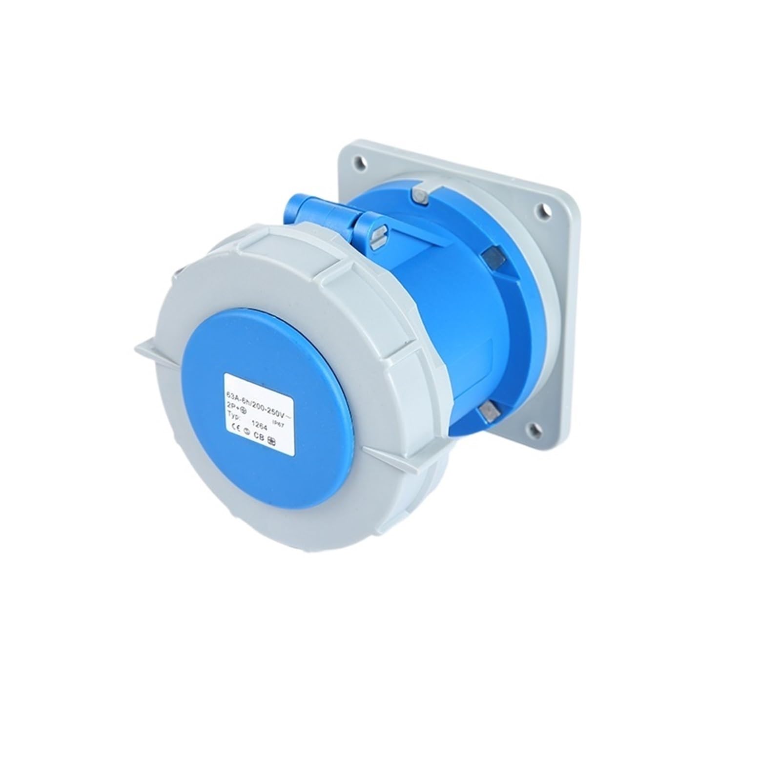 Conector industrial IP67 para entornos húmedos y maquinaria trifásica