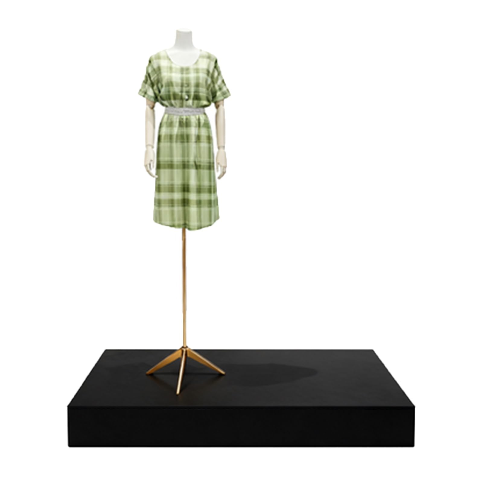 Generisch Robuster Quadratischer Schaufensterpuppen-Ausstellungsständer, Plattformbasis For Event-Dekoration, Tragkraft 200 Kg, For Schaufenster Von Brautmodengeschäften(Black,50x50x10cm)