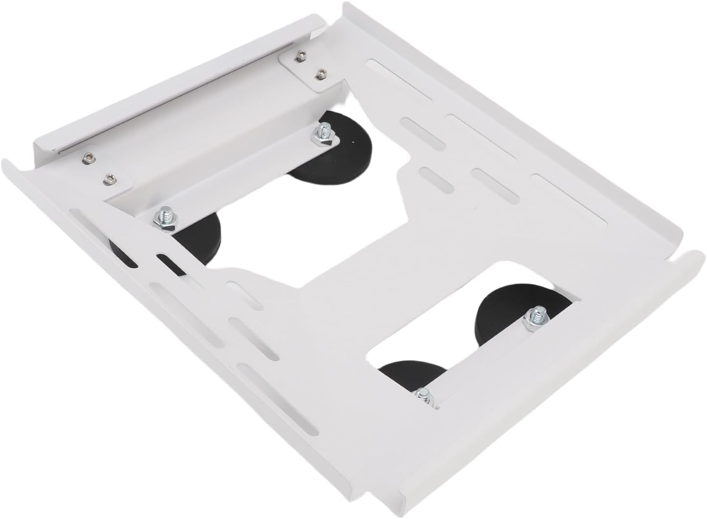Magnetic Roof Mount, 4 Powerful Magnets with 264lbs Holding Force Satellite Dish Mount, with Protective Rubber Layer, for RV Boat Yacht SUV Car Roof (White)