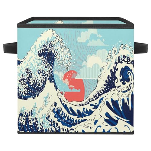 Boîte de rangement pliable en tissu contre le désordre des jouets