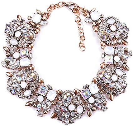 Zxcs 2021 India Statement Choker Luxury Crystal Rhinestone Big Bi...