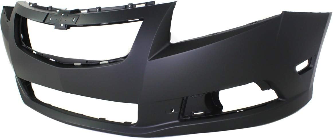 Evan Fischer Front Bumper Cover Primed Compatible With 2011-2014 Chevrolet Cruze LT/LTZ - For Models With RS Package