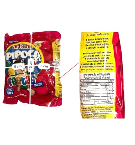 kit 25 Mini Pipoca Doce Com 10gr cada para festas eventos brindes pipoca de qualidade