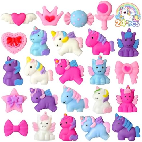 24PCS Unicorn Mochi Squishy Toys for Party Favors, Unicorns Mochi...