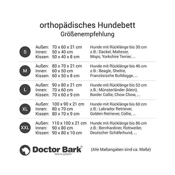 Doctor Bark - orthopädisches Hundebett, waschbar bis 95°C, geruchsfrei & hygienisch, kuscheliger Hundekorb, Baumwoll-Mischgewebe – Bild 9