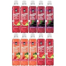 Generic Sparkling Water Variety Pack | 3 delicious flavors Watermelon Lime, Black Raspberry, and Strawberry Lemonade | 17 fl. oz., 10 pk | By The Munchie Mix