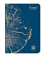 Clairefontaine 684862C - FOREVER Premium Notizheft 14,8x21cm, 90g Recycling Papier, 48 Blatt, liniert, Blau, 1 Stück
