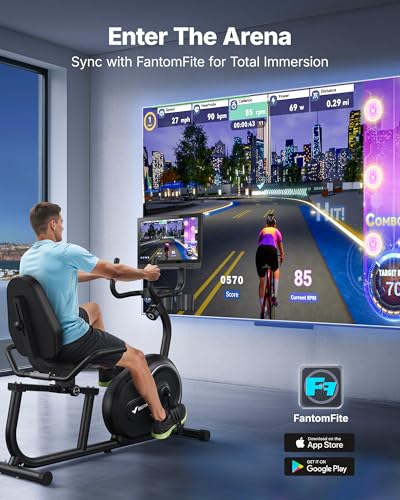 Image of MERACH Recumbent Exercise Bikes for Home with Smart Bluetooth Equipment Exercise Bikes App,LCD,Heart Rate Handle Stationary Bikes for Home, Magnetic Recumbent Exercise Bike for Seniors Gym S08 /S23