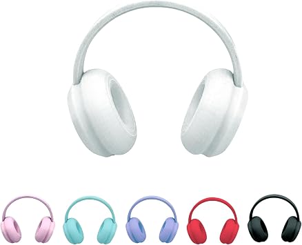 3D Printed Headphones Accessories for 17cm DollNo Dolls,for Dolls 3.94-6.69inch10-17cm in Size,Suitable for Daily Display, Great As a GiftWhite Headphones