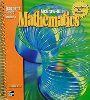 McGraw-Hill Mathematics Teacher's Edition Grade 3 Volume 1 (Volume 1) 0021001782 Book Cover