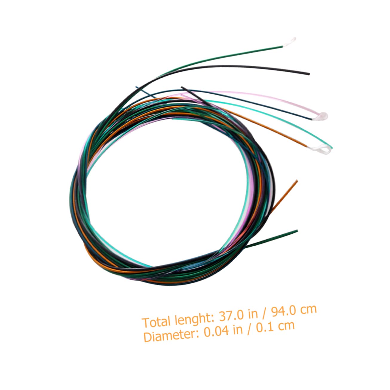 SUPVOX Folk Guitar Strings Standard Tension Colored Strings for Guitar Musical Wire Set