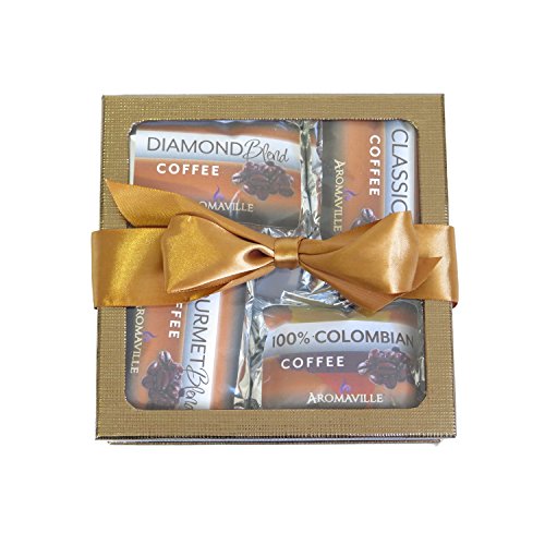 Gourmet Coffee Gift Set - Coffee Gift Basket - Coffee Lovers Gifts - Coffee Gift Set - Best Coffee Gift (Gold)
