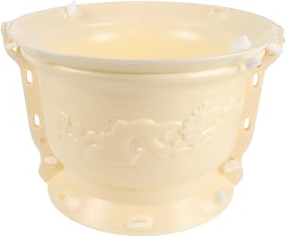 SHINEOFI Sturdy Plastic Concrete Flower Pot Mold 13.78x13.78x9.45in Geometric Shape with Smooth Release for Outdoor Plant and Cactus Planter Making