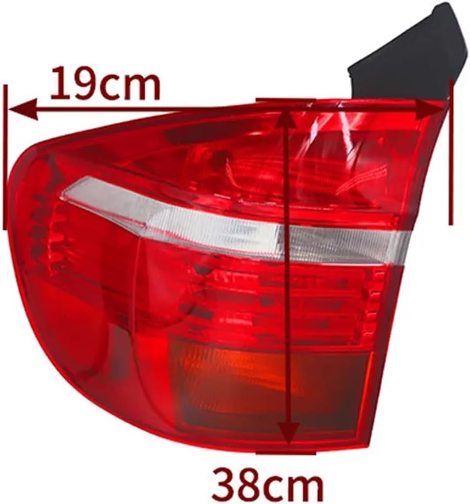 Compatible with BMW X5 E70 2007 2008 2009 2010 Taillight Brake Light Rear Bumper taillamps Tail Light lamp(Right Side Outer)