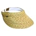 Dorfman Pacific Ladies Scala Braided Straw Visors Cream