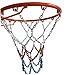 GAROZATION 1pc Chain Basketball Net Easy Installation Fits Standard Youth Three Color Design for Courts Basketball Accessory