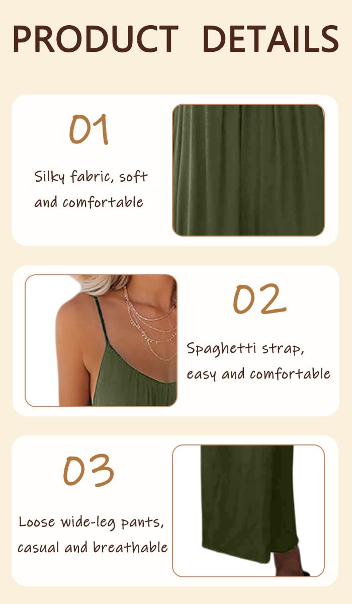 Salopette Donna Estate Tuta Jumpsuit Elegante Senza Manica Vestibilità Jumpsuit da Donna Elegante Salopette Vestibilità Ampia Ampia Tuta Senza Maniche Casual a Gamba Larga Pantaloni
