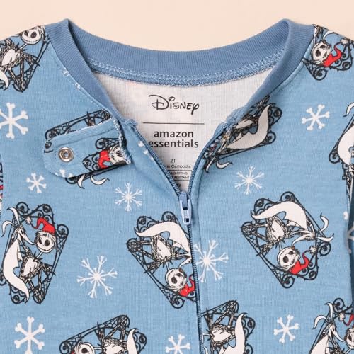 Amazon-Essentials-Disney-Marvel-Star-Wars-Unisex-Babies-and-Toddlers-Snug-Fit-Cotton-Footed-Pajamas-Multipacks