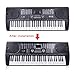 FASHION ROAD Piano Keyboard Stickers for 88/61/54/49/37 Keys,Colorful Piano Stickers Transparent Removable Bold Letters for Beginners and Kids