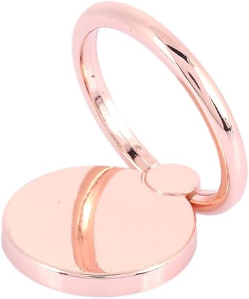 TOPmountain Soporte De Anillo De Soporte para Tel?fono con Agarre para El Dedo, Soporte Giratorio De Hebilla Magn?tica Giratoria De 360 ??Grados - Soporte para Coche - Oro Rosa